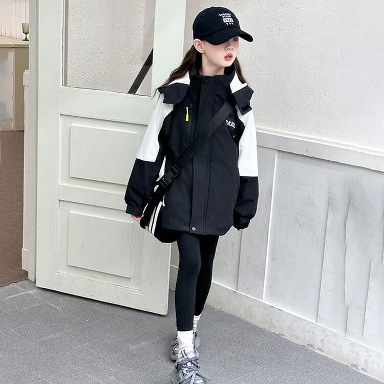 BOBBY ABLEY Черная подкладка 3-в-1 (Подкладка + Пальто) Школьная туристическая одежда - изображение 6