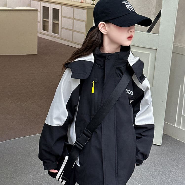 BOBBY ABLEY Черная подкладка 3-в-1 (Подкладка + Пальто) Школьная туристическая одежда - изображение 5