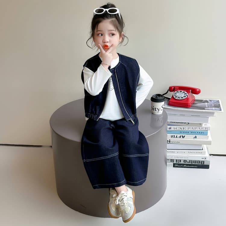 BOBBY ABLEY Темно-синий Предшкольные Повседневные Спортивные Костюмы Наборы - изображение 8