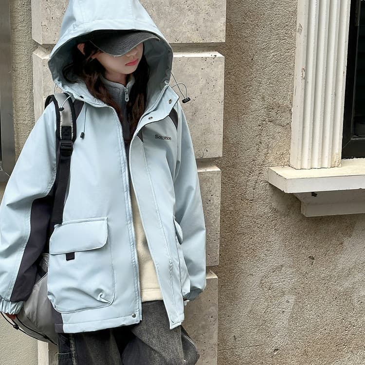 BOBBY ABLEY Синий Серый 3-в-1 (Подкладка + Пальто) Школьная Туристическая Одежда - изображение 6