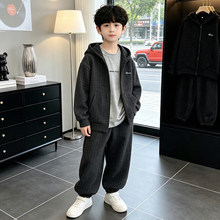 BOBBY ABLEY Темно-синий Kids Повседневные спортивные костюмы Наборы - изображение 4