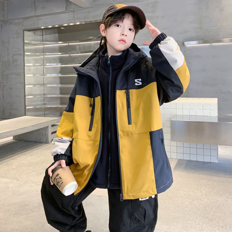 BOBBY ABLEY Желтый 3-в-1 (Подкладка + Пальто) Школьная Туристическая Одежда - изображение 4