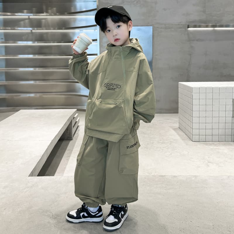 BOBBY ABLEY Армейский зеленый Kids Повседневные спортивные костюмы Наборы - изображение 3