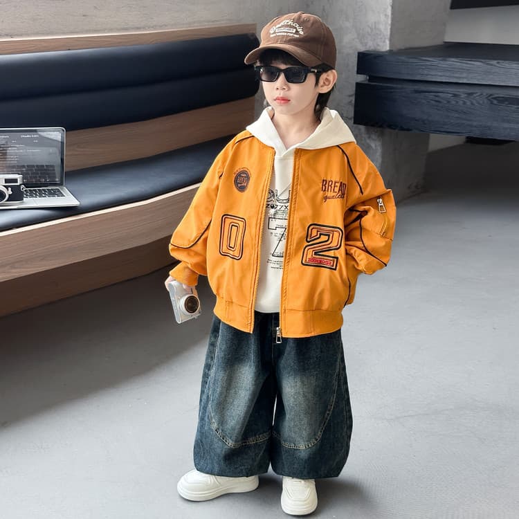 BOBBY ABLEY Шафрановое пальто пальто с внутренним слоем детские топы - изображение 4
