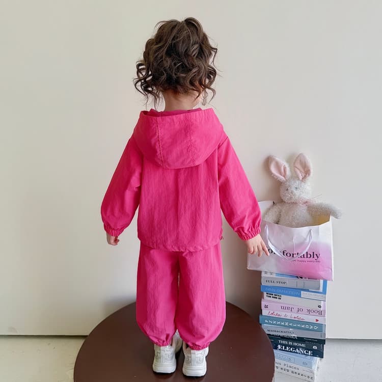 BOBBY ABLEY Pink Red Preschool Casual Sportswear Sets BOBBY ABLEY Розовый Красный Предшкольные Повседневные Спортивные Костюмы Наборы - изображение 2