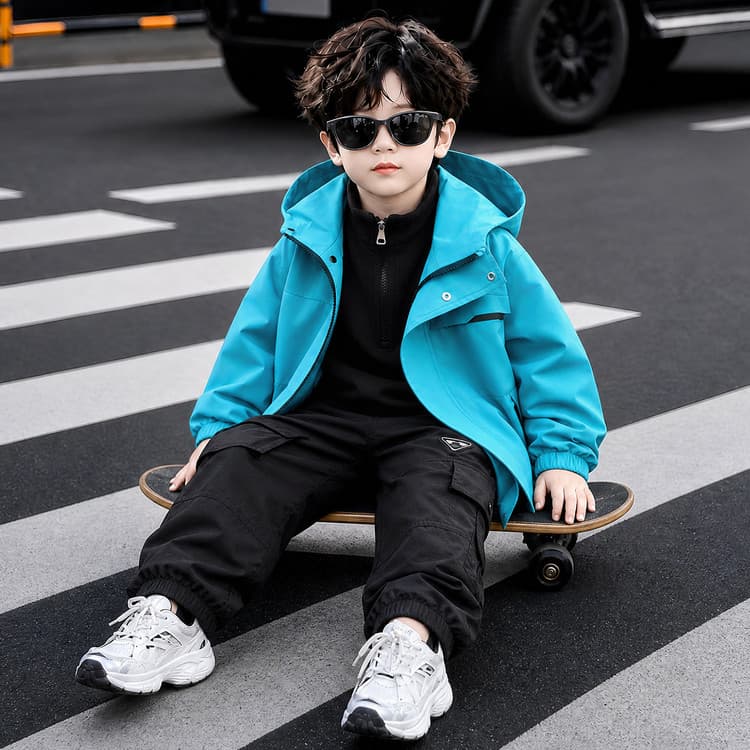 BOBBY ABLEY Павлин Синий 3-в-1 (Подкладка + Пальто) Школьная Туристическая Одежда - изображение 3