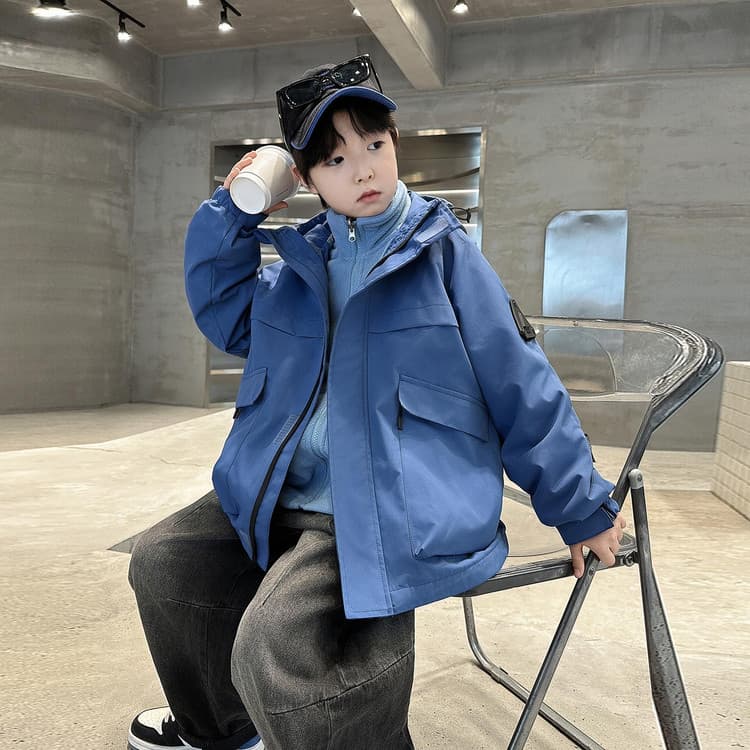 BOBBY ABLEY Синий 3-в-1 (Подкладка + Пальто) Школьная Туристическая Одежда - изображение 5