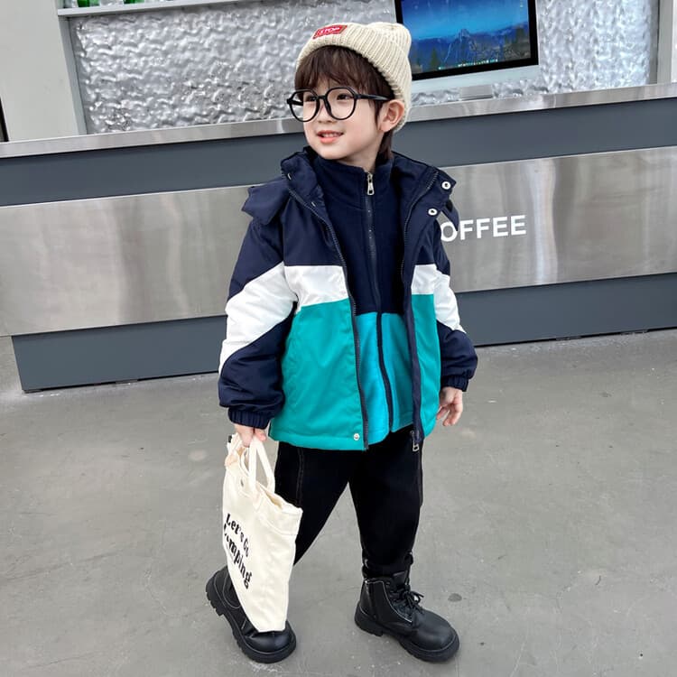 BOBBY ABLEY Синий 3-в-1 (Подкладка + Пальто) Школьная Туристическая Одежда - изображение 4