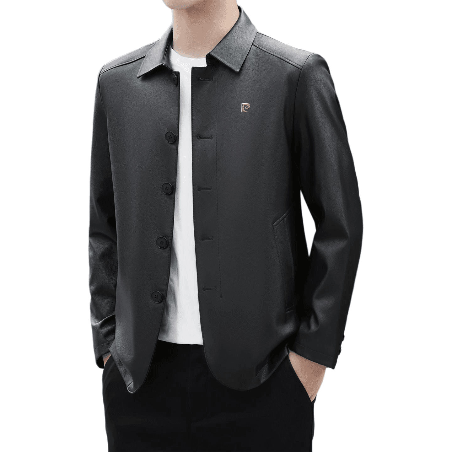 Кожаная куртки PIERRE CARDIN Мужской Кожаные куртки - изображение 2