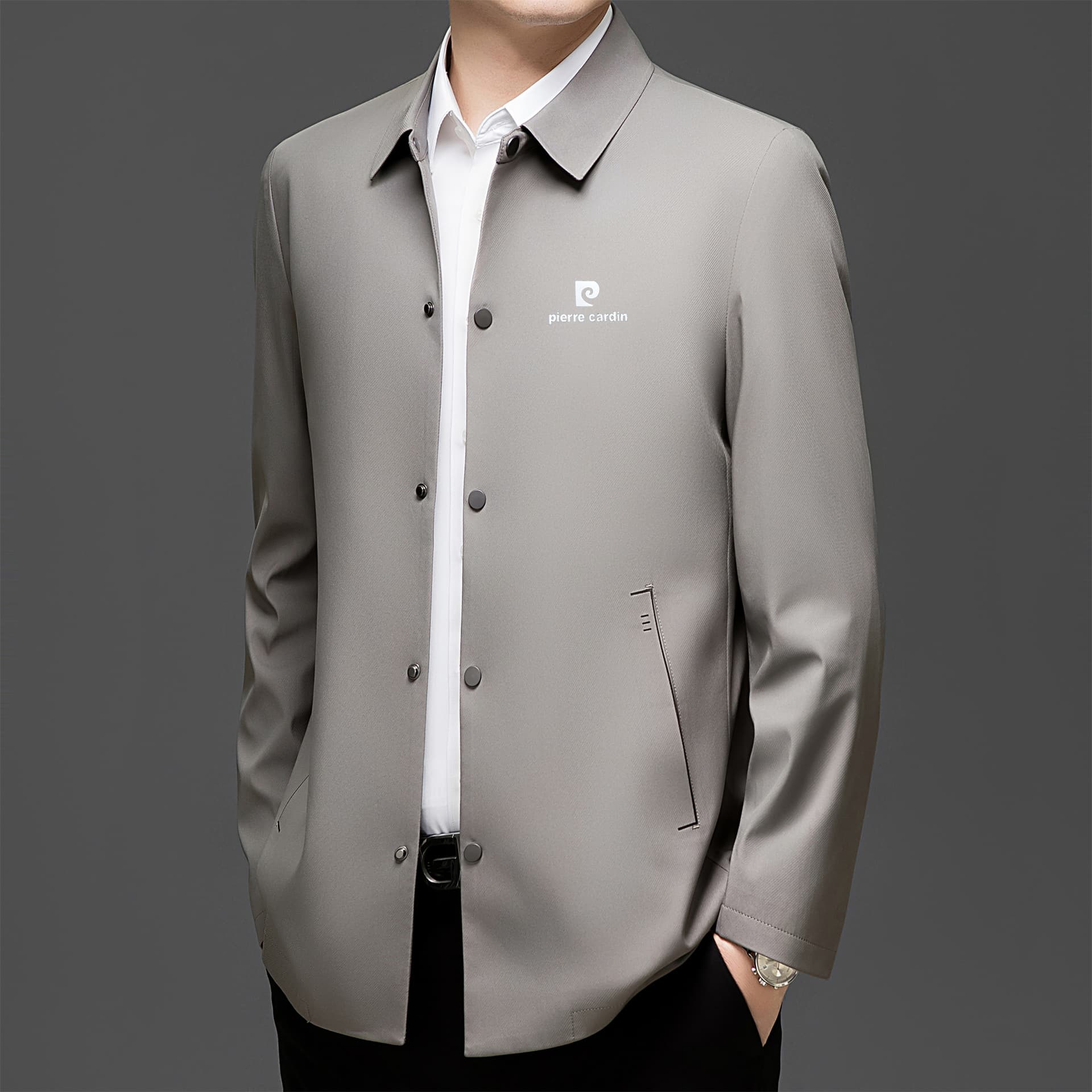 Куртка PIERRE CARDIN Серый Мужской Куртки - изображение 4