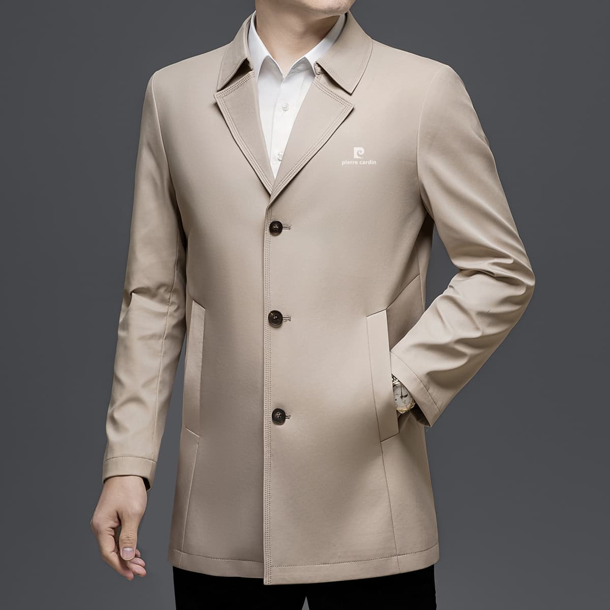 Ветровка PIERRE CARDIN Мужской Тренч - изображение 5