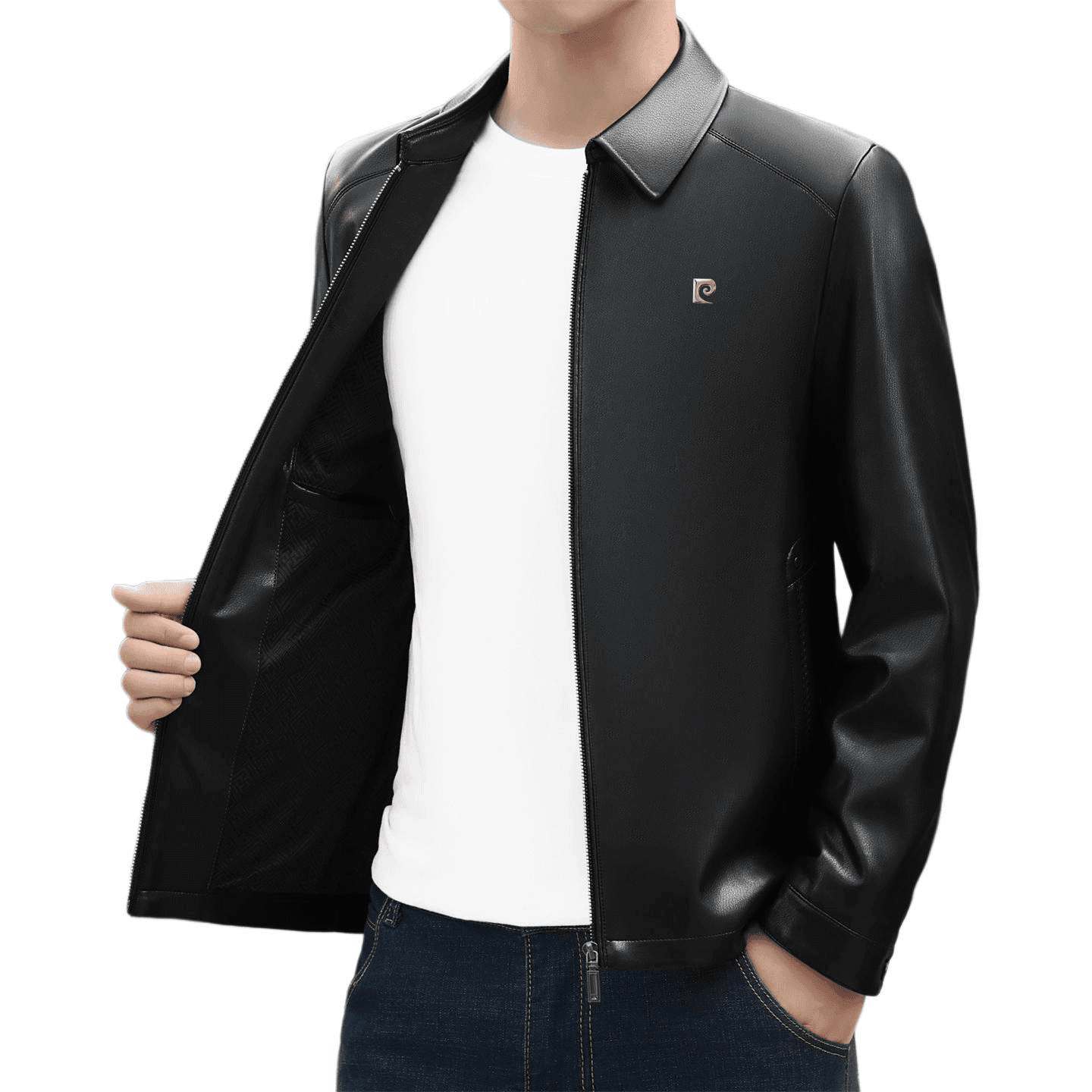 Кожаная куртки PIERRE CARDIN Мужской Кожаные куртки - изображение 3