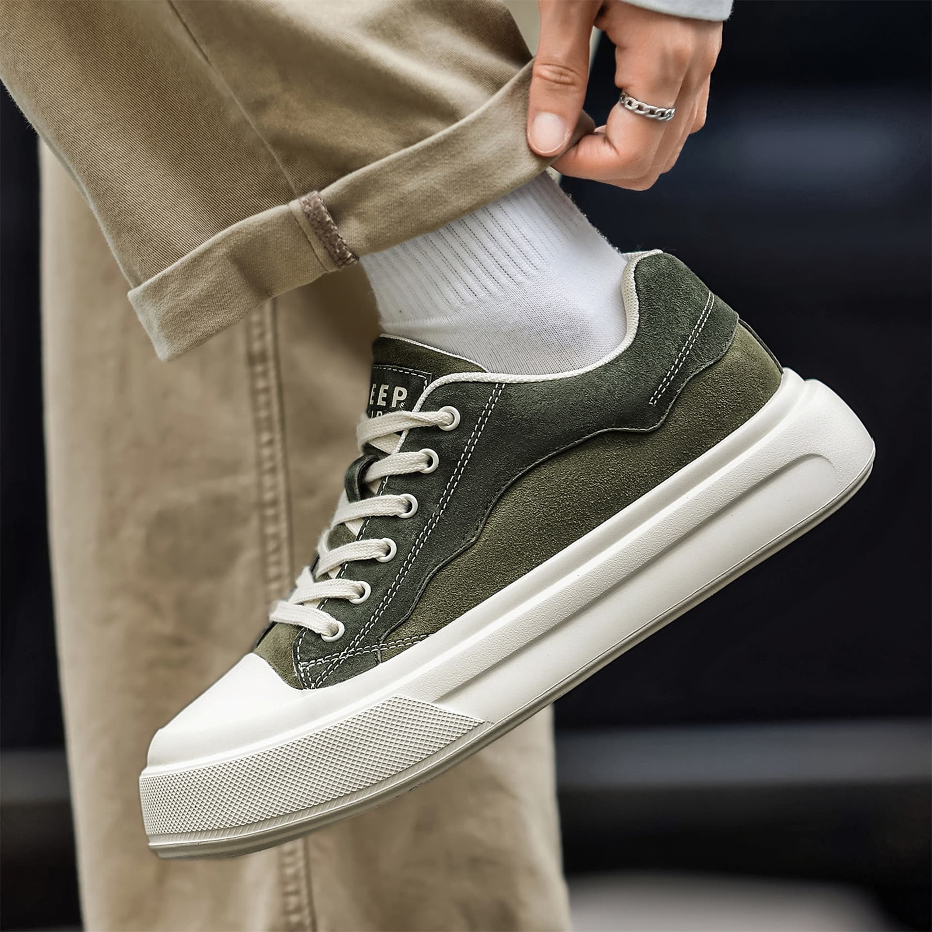 Кроссовки JEEP SPIRIT Leisure Collection Амортизация Износостойкий Lightweight Breathable Антискользящий Лоу-топы - изображение 4