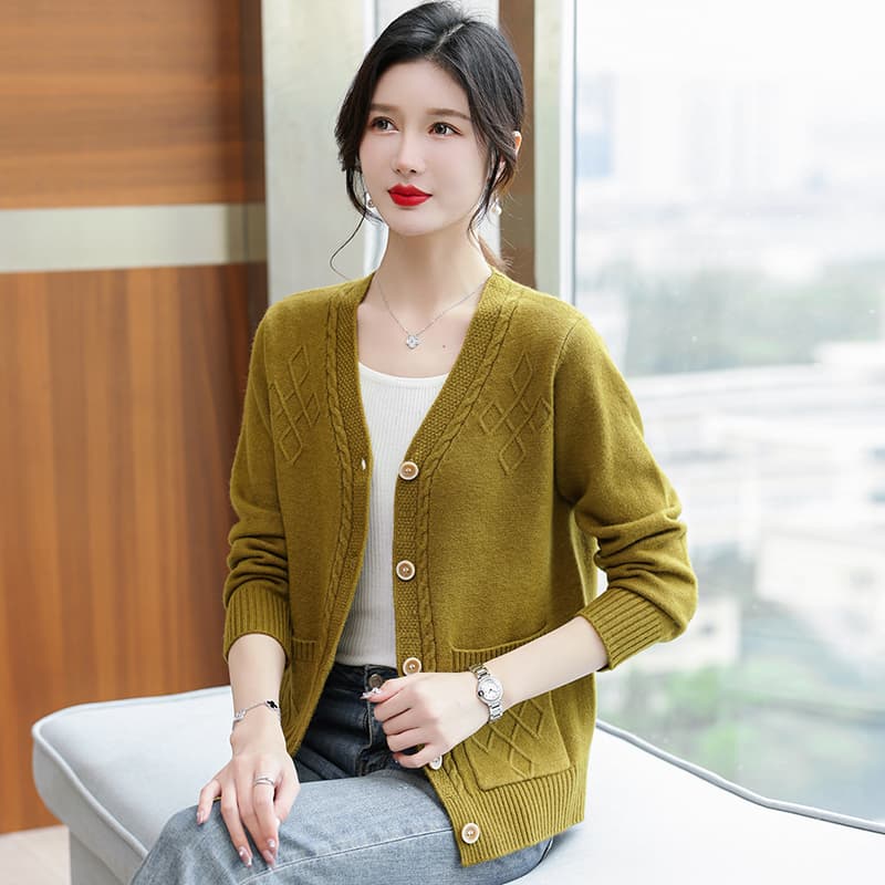 Кофта PIERRE CARDIN Горчичный желтый Женские Трикотаж - изображение 5