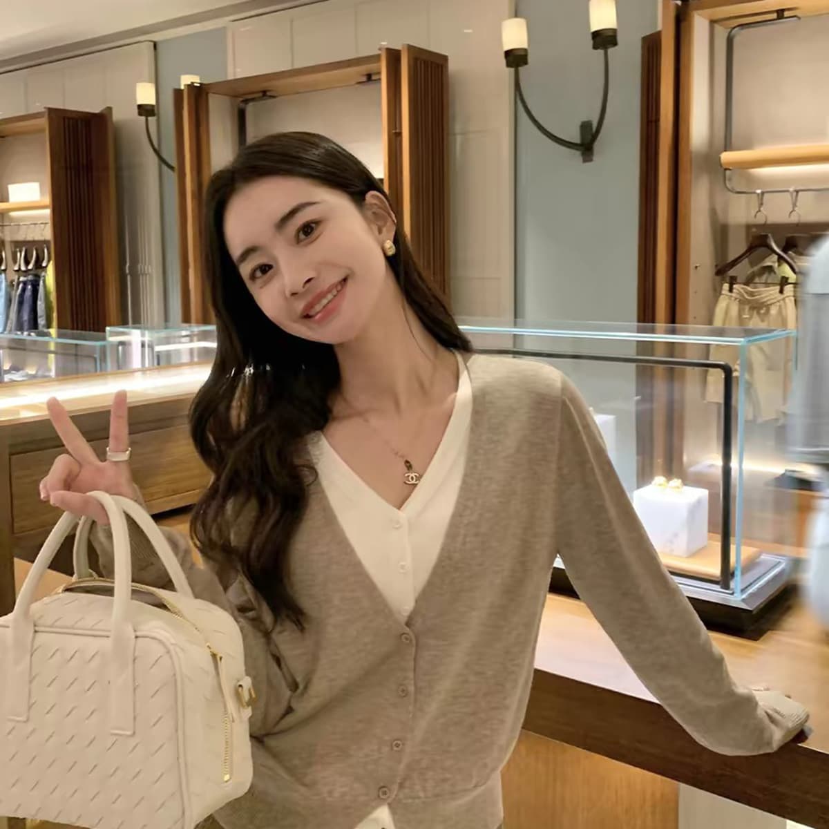 Кофта PIERRE CARDIN Верблюжий цвет Женские Трикотаж - изображение 3
