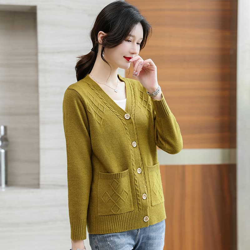 Кофта PIERRE CARDIN Горчичный желтый Женские Трикотаж - изображение 4