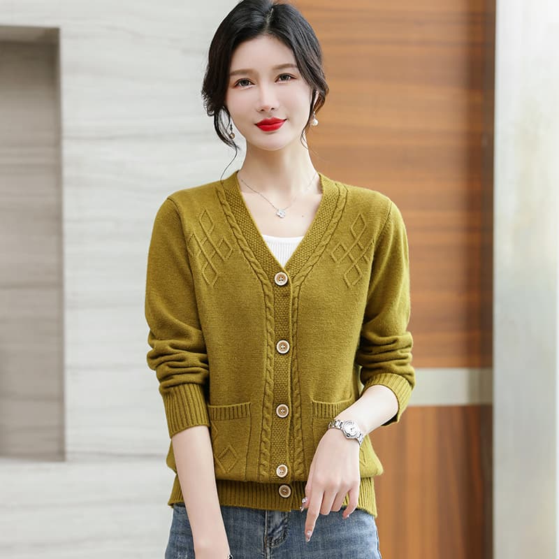 Кофта PIERRE CARDIN Горчичный желтый Женские Трикотаж - изображение 2