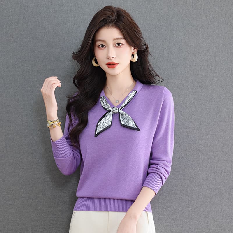 Кофта PIERRE CARDIN Фиолетовый Женские Трикотаж - изображение 4