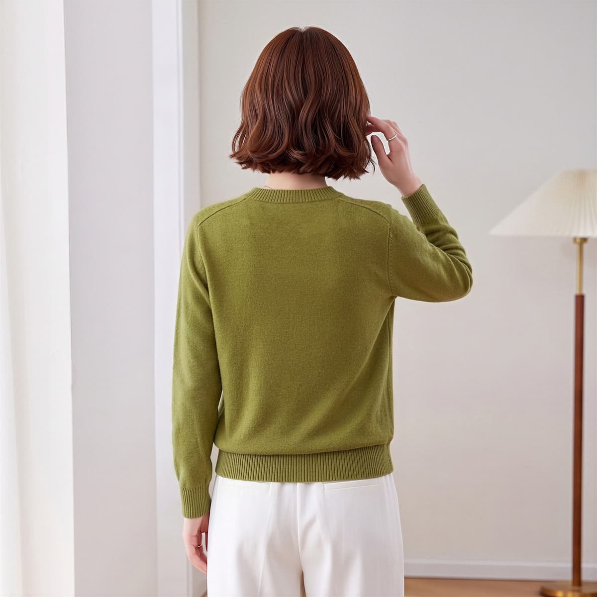 Кофта PIERRE CARDIN Горохово-зеленый Женские Трикотаж - изображение 3