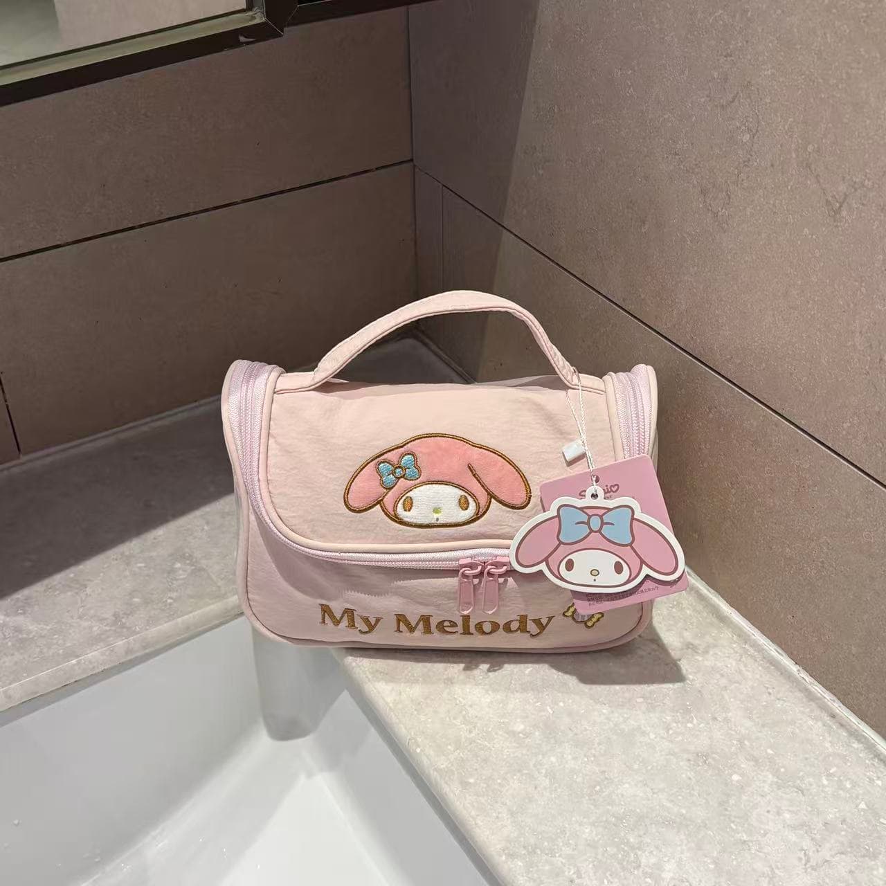 Санрио Полиэфирное волокно Makeup Bag Дорожные органайзеры Женские Многоцветный - изображение 3