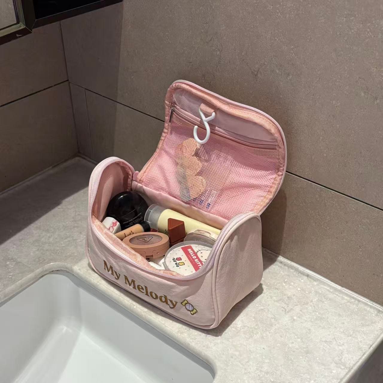 Санрио Полиэфирное волокно Makeup Bag Дорожные органайзеры Женские Многоцветный - изображение 4