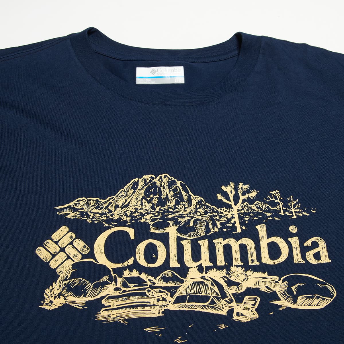 Футболка Columbia T-Shirt Мужская Темно-Синяя - изображение 3