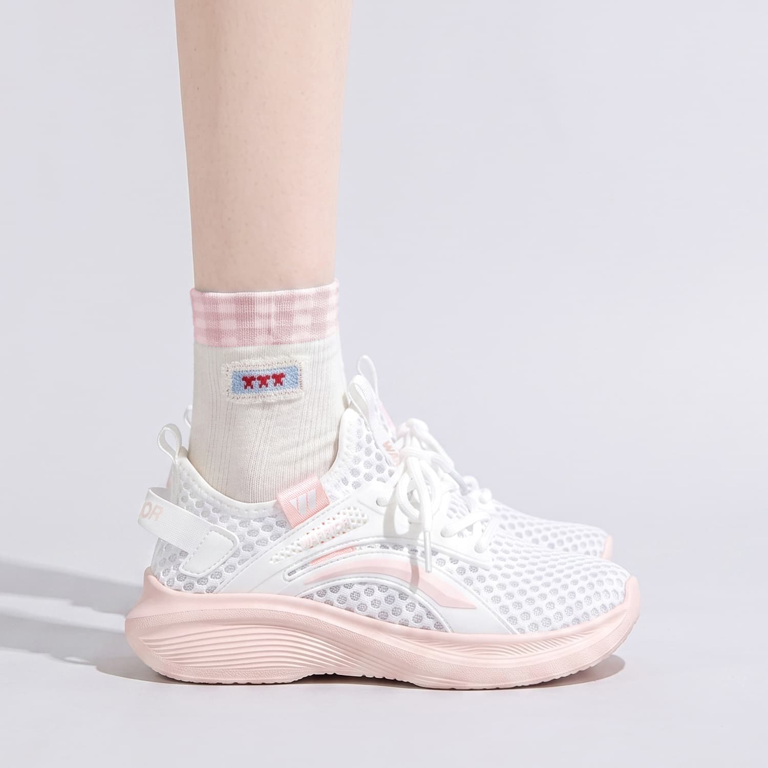 Кроссовки для бега Кроссовки Warrior Low Top Белые Розовые Женские - изображение 6