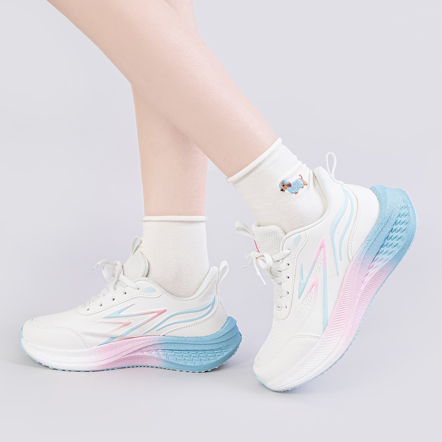 Кроссовки для бега WARRIOR Амортизация Покрытие Oтскок Увеличение роста Износостойкий Легкий Лоу-топы - изображение 5