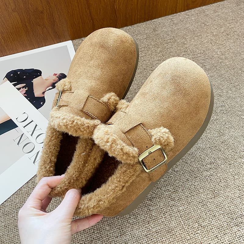 Кроссовки JIUXINGDAO Утеплённая обувь Low Top Верблюжий цвет Женский - изображение 5