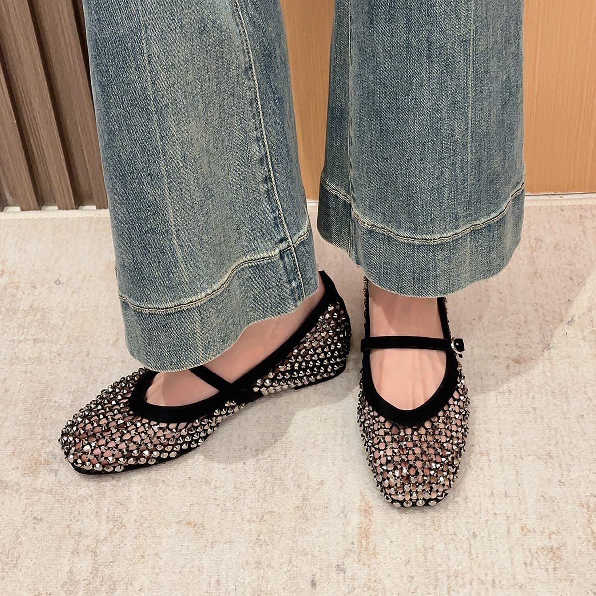 JIUXINGDAO Mary Jane Shoes Black Women's - изображение 3