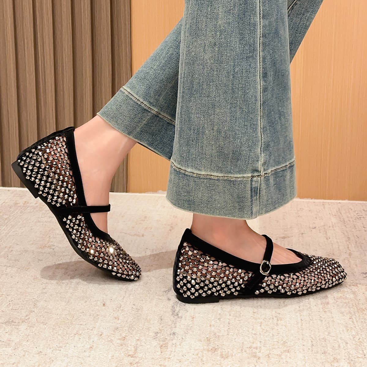 JIUXINGDAO Mary Jane Shoes Black Women's - изображение 5