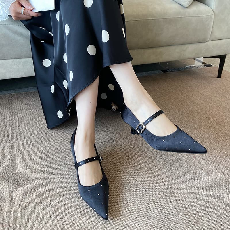 JIUXINGDAO Mary Jane Shoes Black Women's - изображение 3