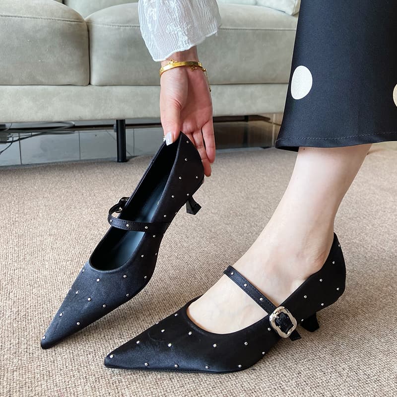 JIUXINGDAO Mary Jane Shoes Black Women's - изображение 7