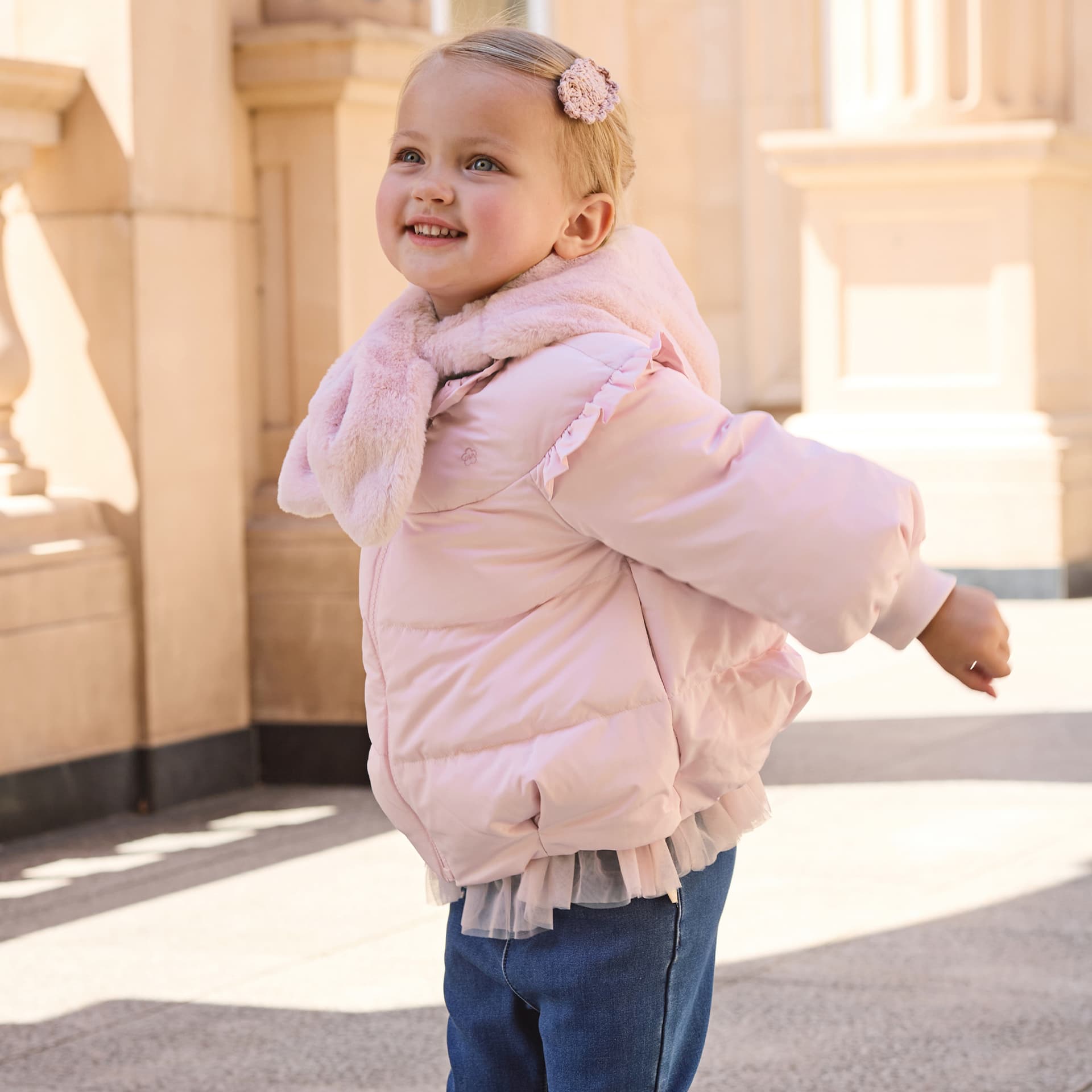 DAVE BELLA Пуховик Cloud Pink включен Hat для детей 3-7 лет - изображение 8
