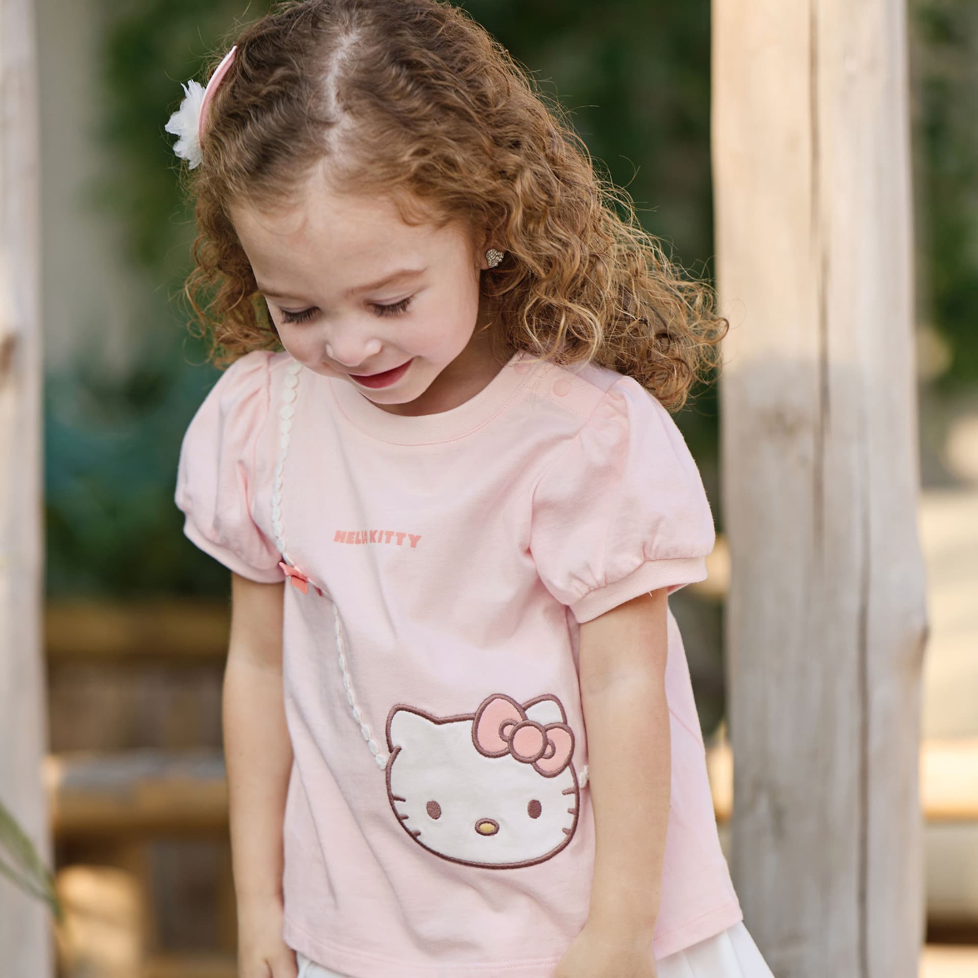 Футболка DAVE BELLA X HelloKitty T-рубашка для детей возраст 3-7 лет - изображение 4