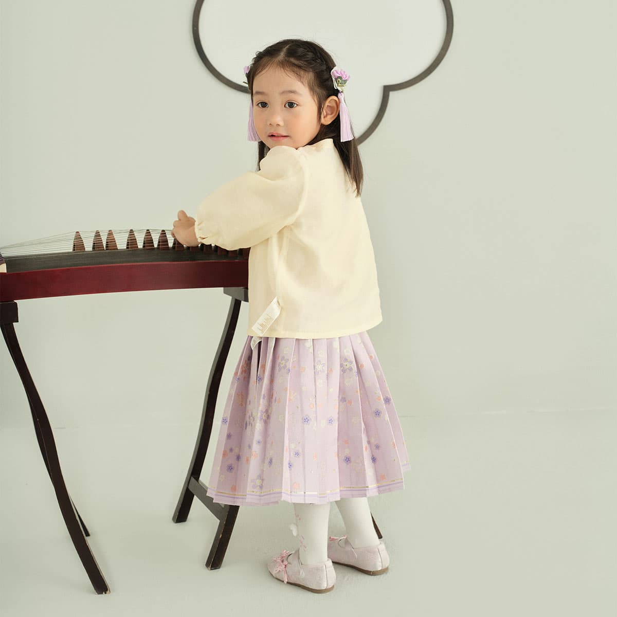 DAVE BELLA Origin in The East Collection Рубашка Экрю Детская Возраст 3-7 лет - изображение 5