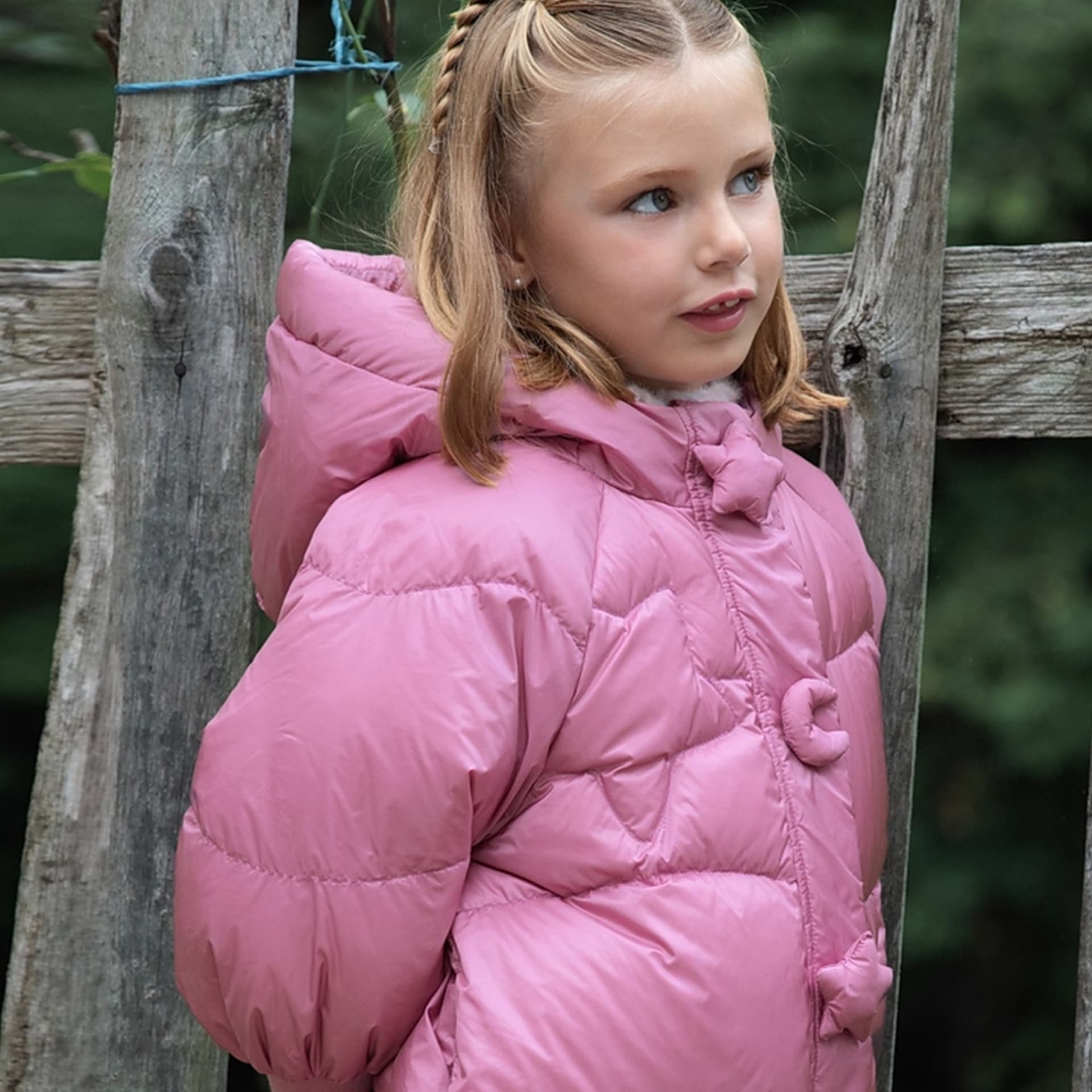 DAVE BELLA Фиолетовый Розовый [3A Антибактериальный Кашемир Тройная защита] Kids Пух Пуховики - изображение 3