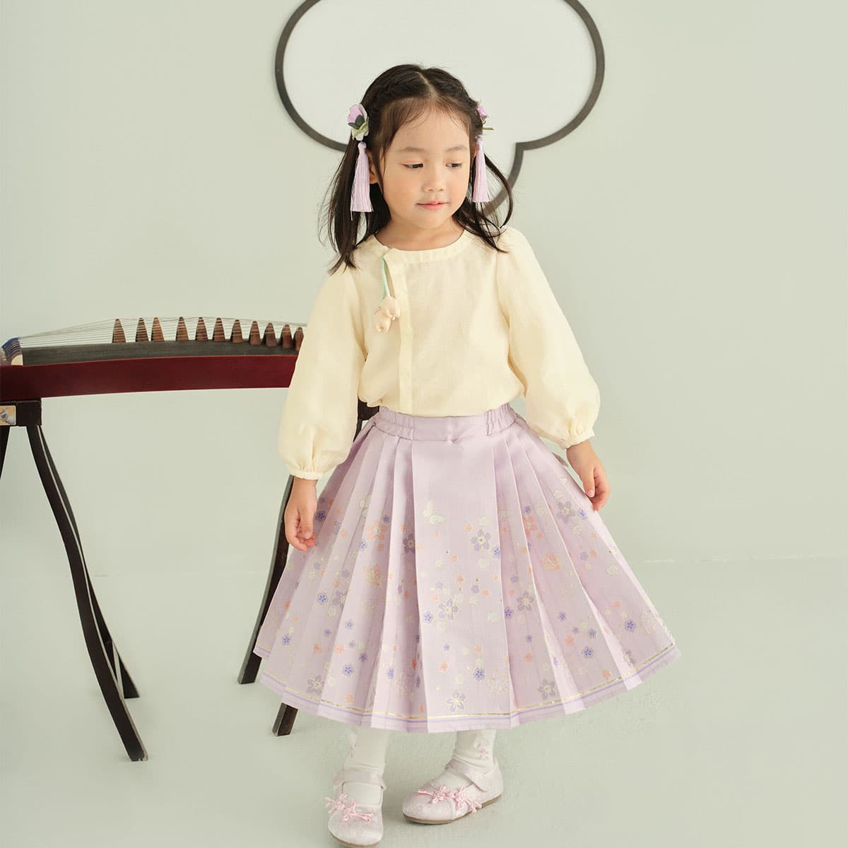 DAVE BELLA Origin in The East Collection Рубашка Экрю Детская Возраст 3-7 лет - изображение 4