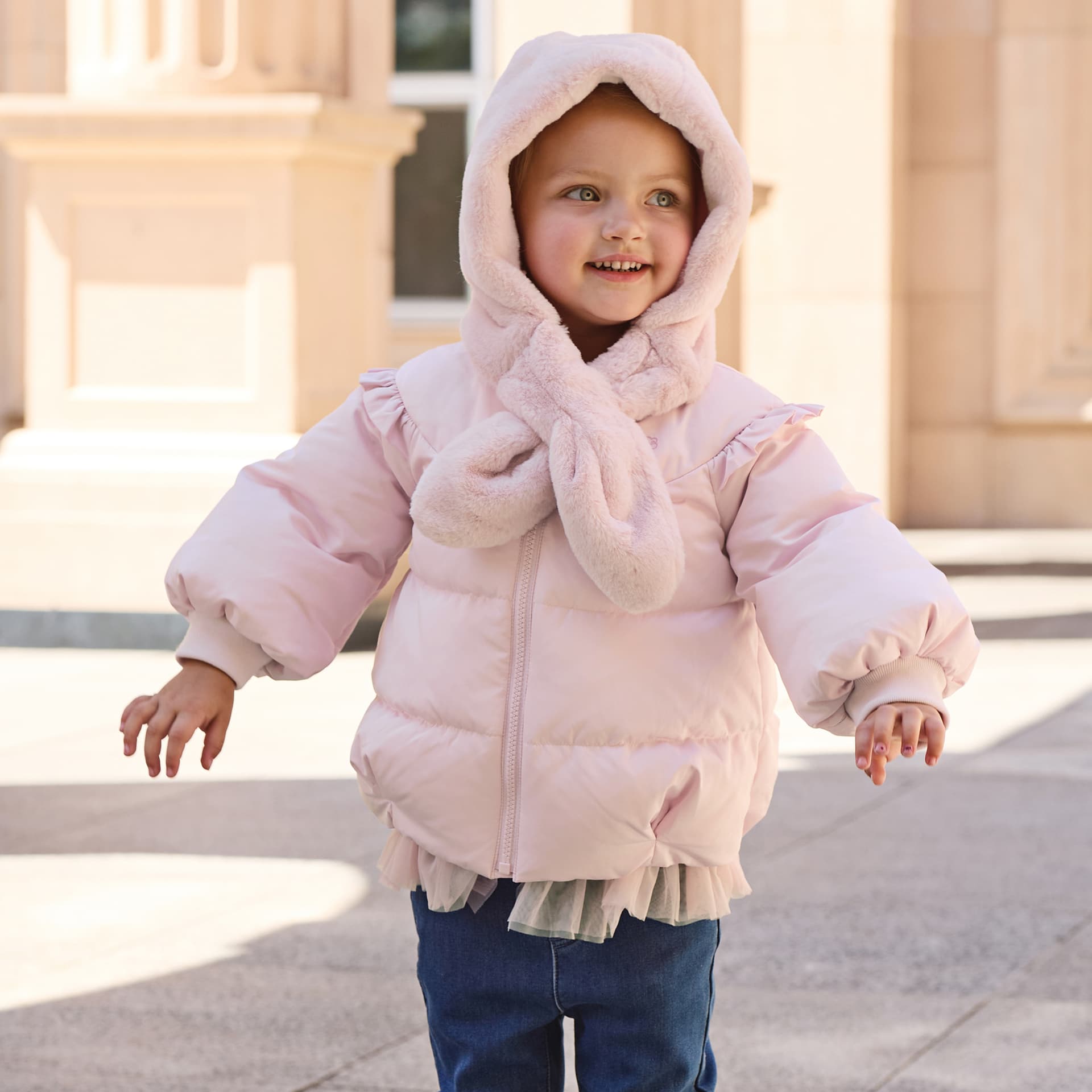 DAVE BELLA Пуховик Cloud Pink включен Hat для детей 3-7 лет - изображение 5