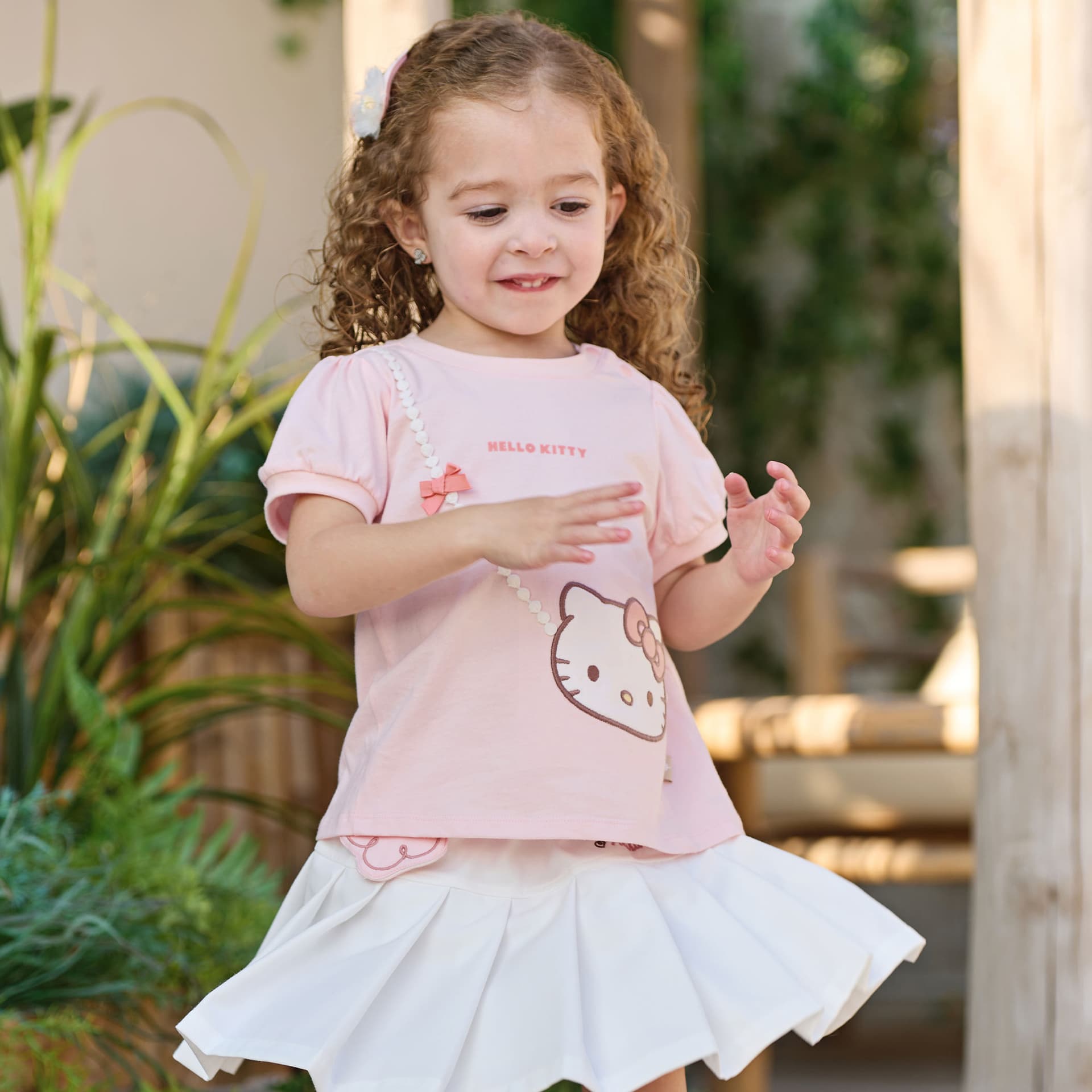 Футболка DAVE BELLA X HelloKitty T-рубашка для детей возраст 3-7 лет - изображение 5