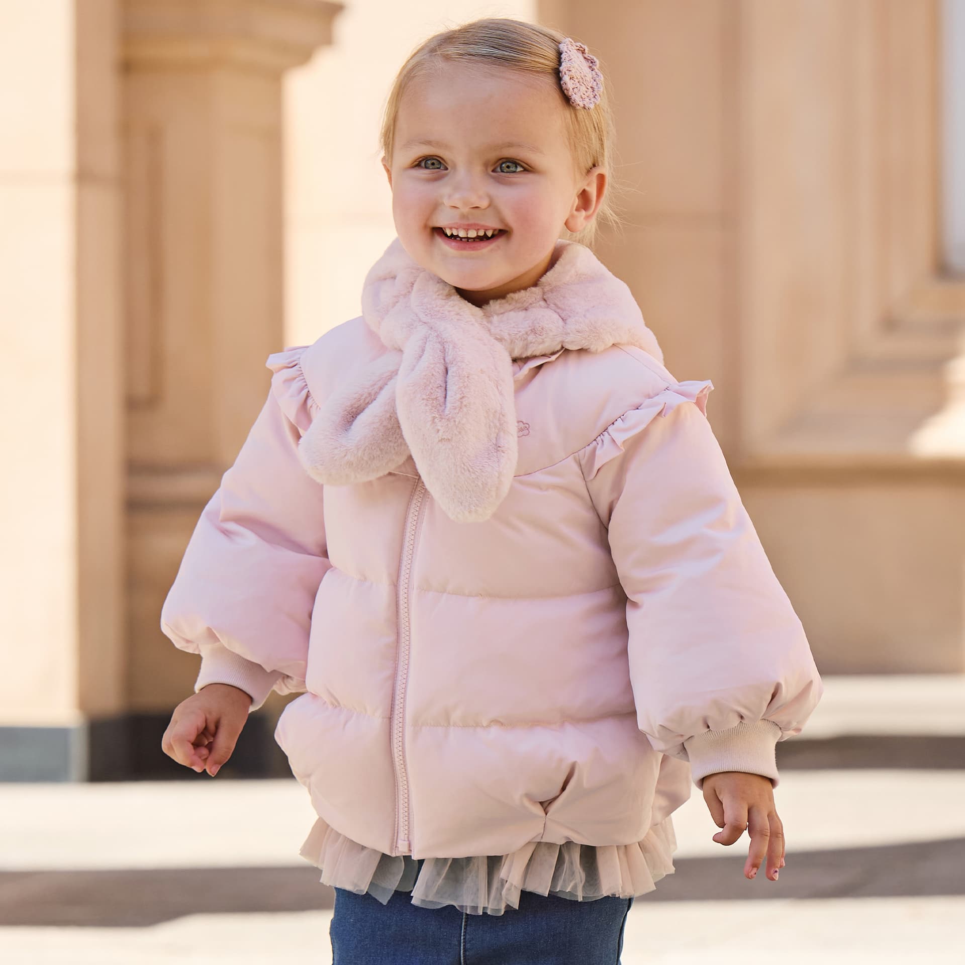 DAVE BELLA Пуховик Cloud Pink включен Hat для детей 3-7 лет - изображение 6
