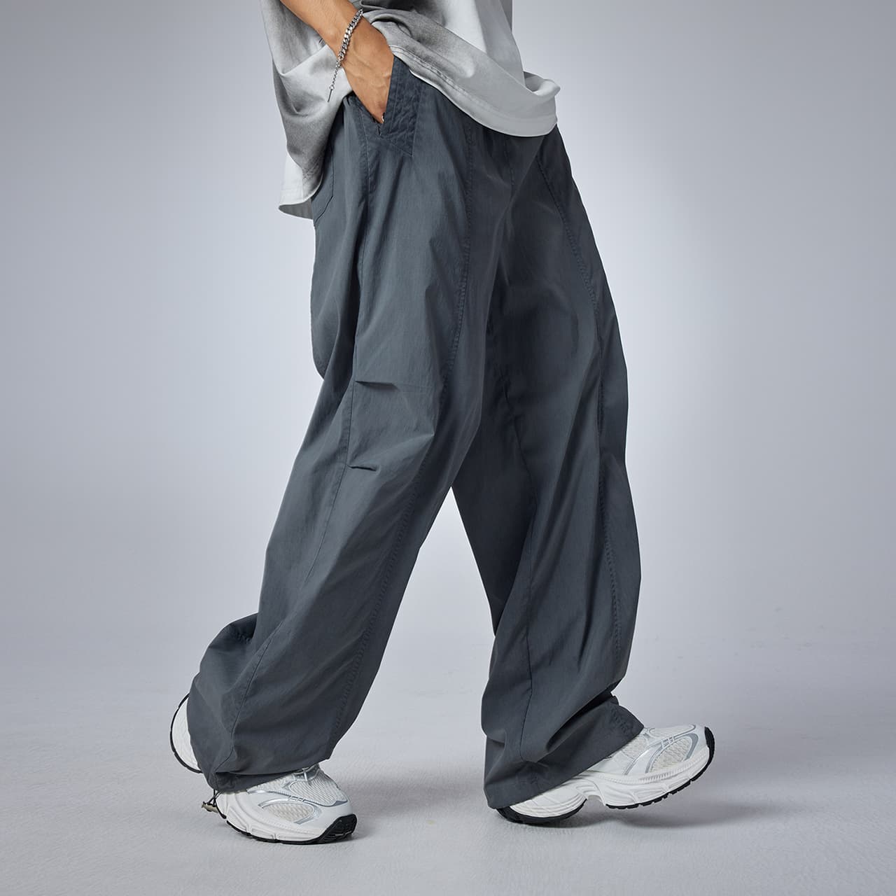 Штаны Guuka Gray Men's Casual Pants Guuka Серый Мужские Повседневные Брюки - изображение 5