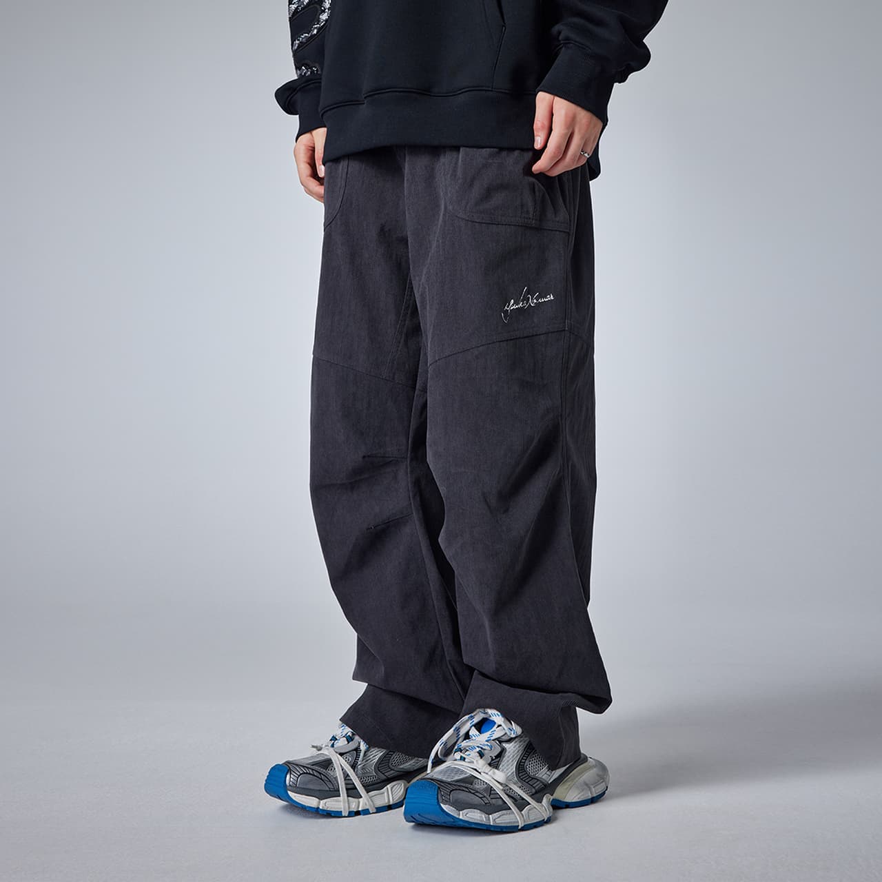 Штаны Guuka Casual Pants Unisex Dark Gray Guuka Повседневные Штаны Унисекс Темно-Серый - изображение 5