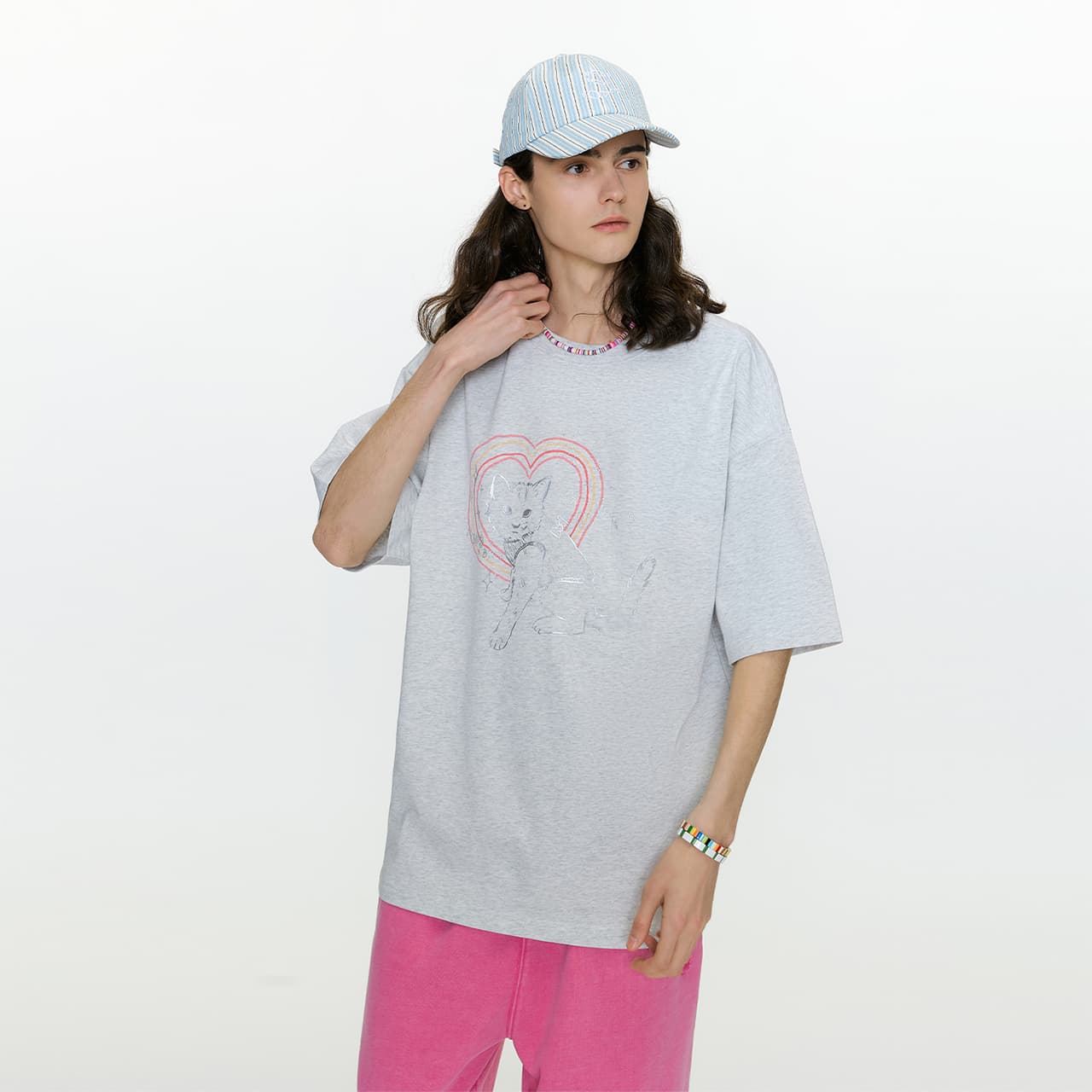 Футболка Guuka T-Shirt Унисекс Цветочный Абрикос - изображение 3