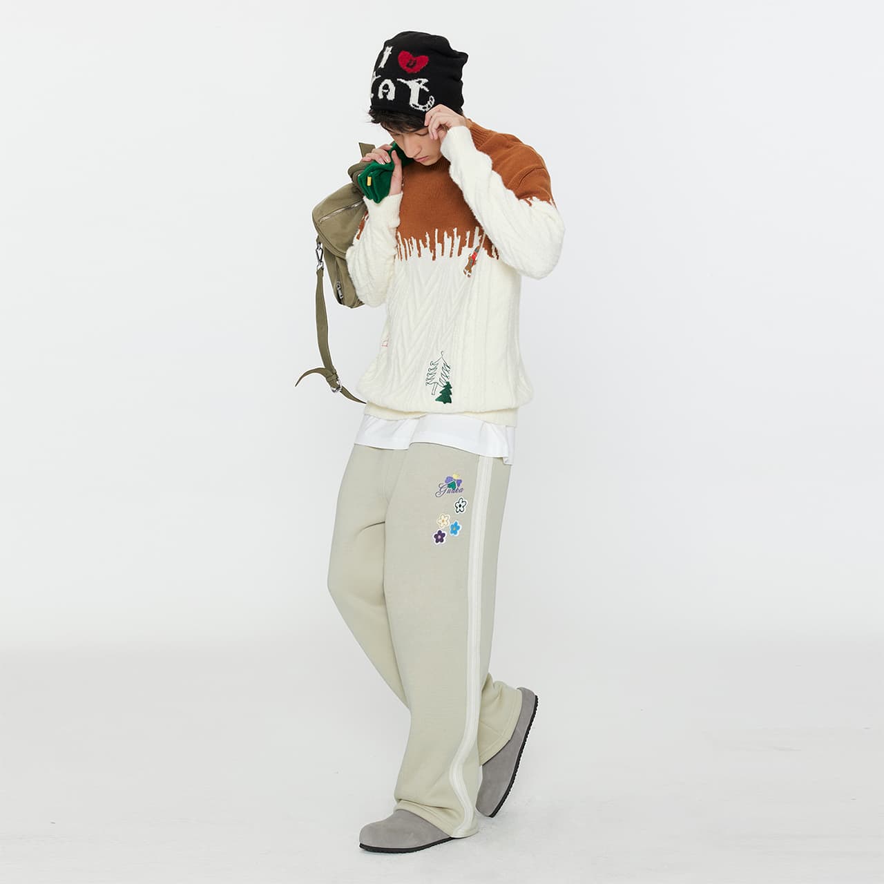 Штаны Guuka Light Apricot Unisex Casual Pants Guuka Светло-абрикосовые унисекс повседневные штаны - изображение 5