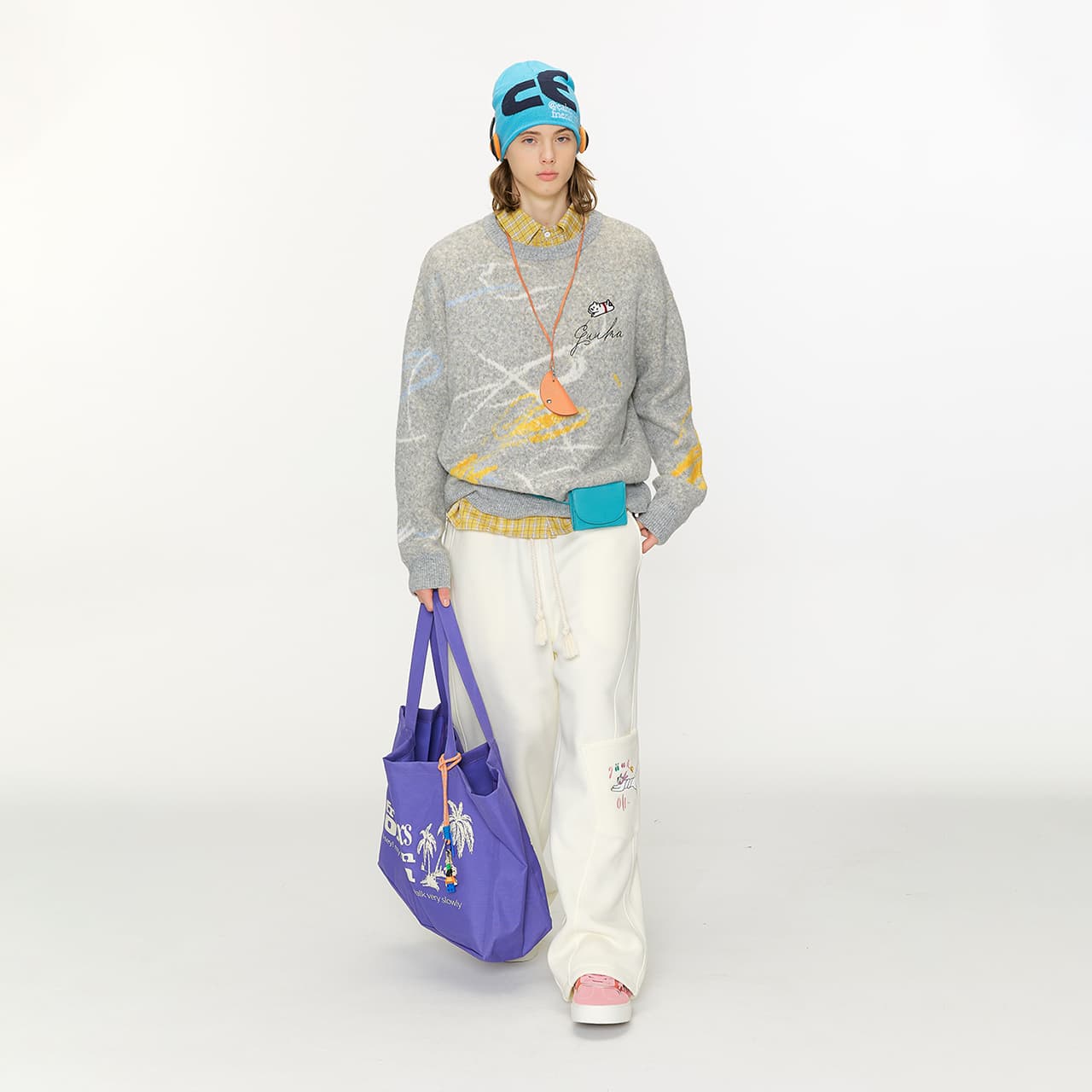 Штаны Guuka Cream White Unisex Casual Pants Guuka Кремовые Белые Унисекс Повседневные Брюки - изображение 8