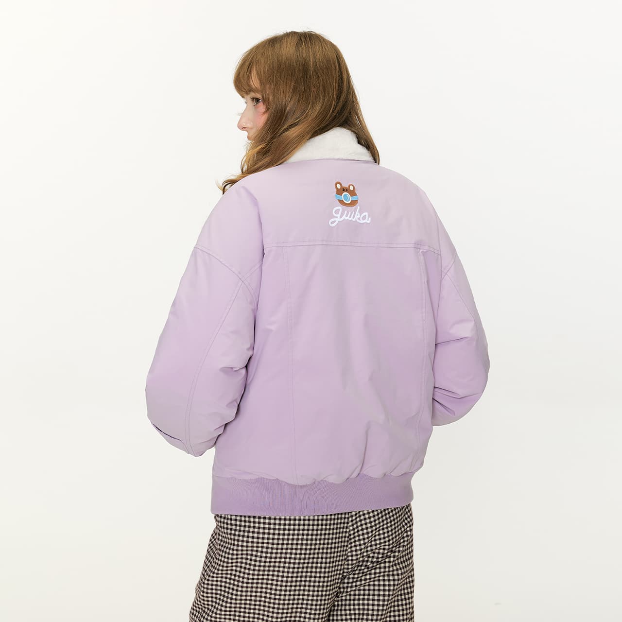 Зимняя куртка Guuka Lilac Unisex Down Jackets Guuka Сиреневый Унисекс Пуховики - изображение 4