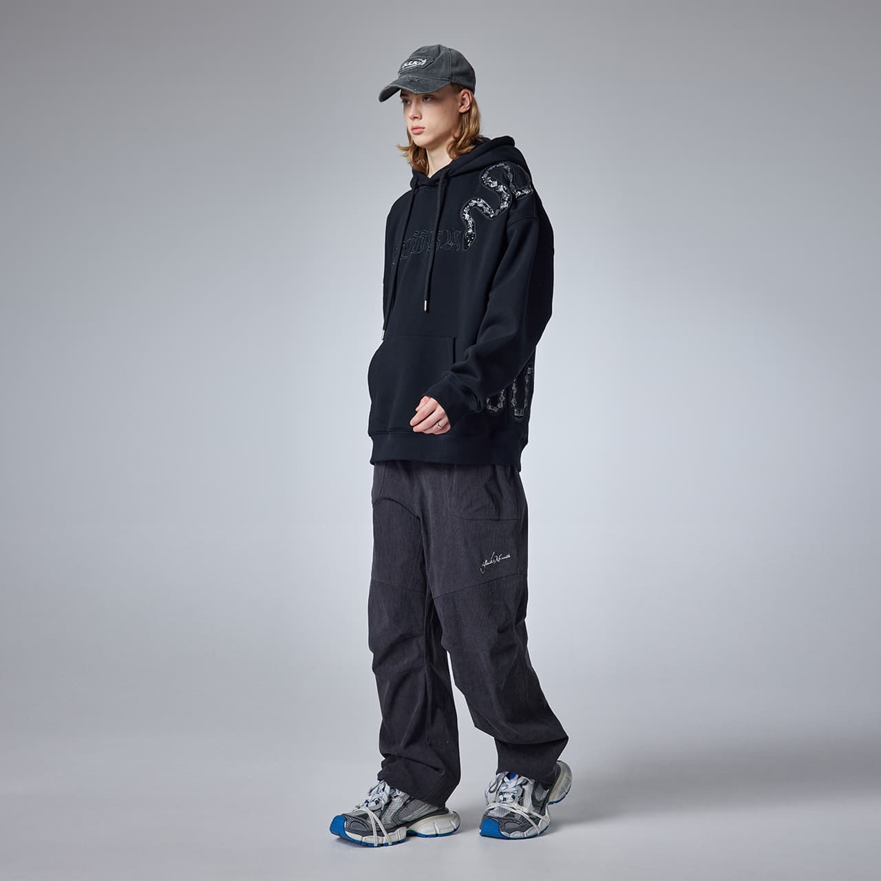 Штаны Guuka Casual Pants Unisex Dark Gray Guuka Повседневные Штаны Унисекс Темно-Серый - изображение 4