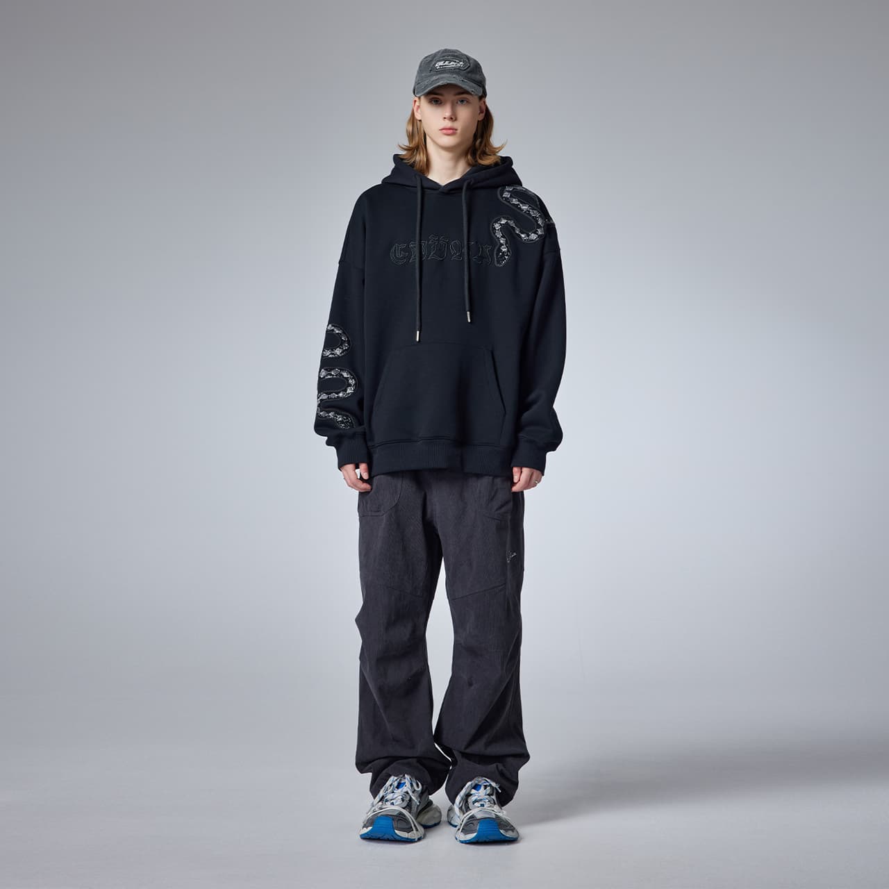 Штаны Guuka Casual Pants Unisex Dark Gray Guuka Повседневные Штаны Унисекс Темно-Серый - изображение 3
