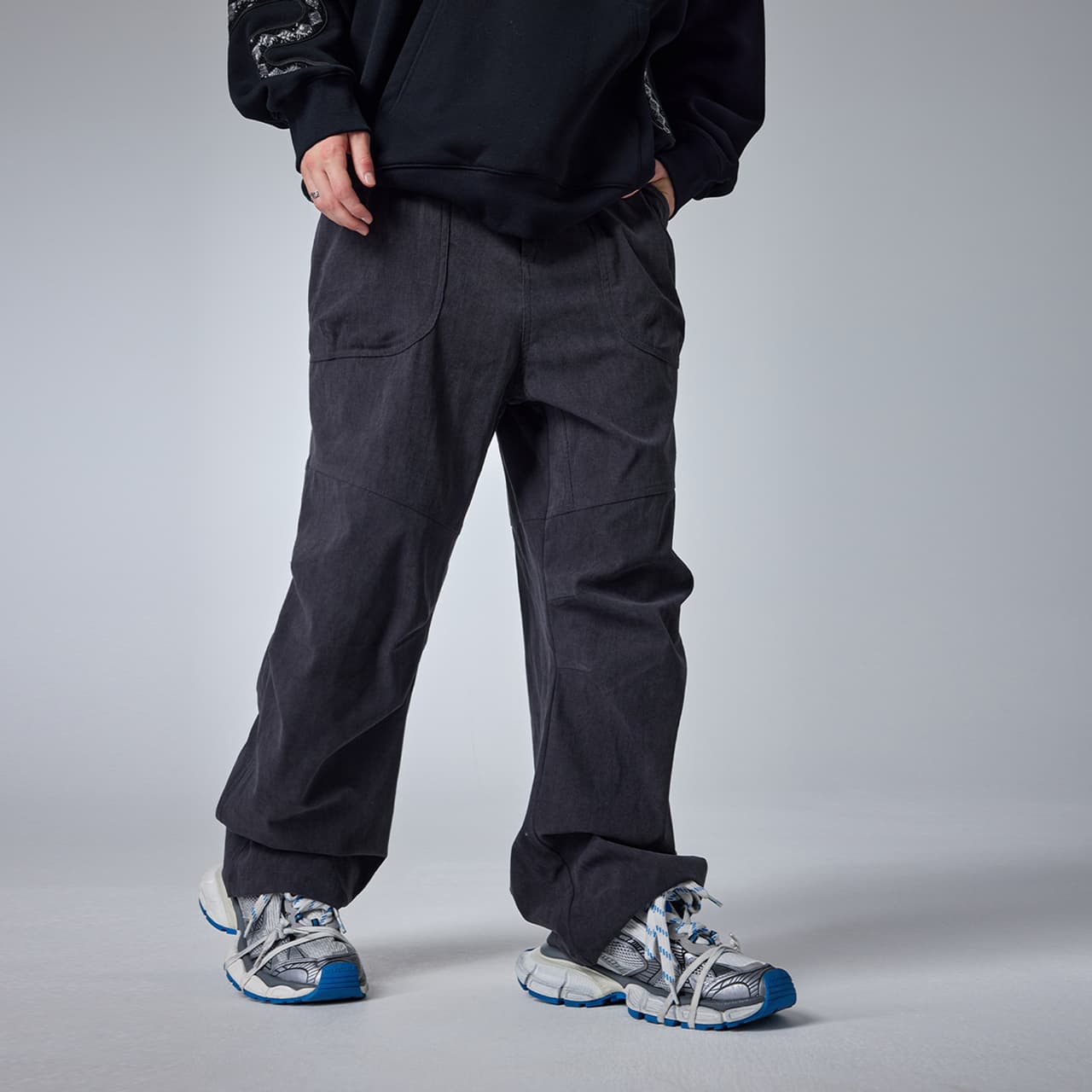 Штаны Guuka Casual Pants Unisex Dark Gray Guuka Повседневные Штаны Унисекс Темно-Серый - изображение 6
